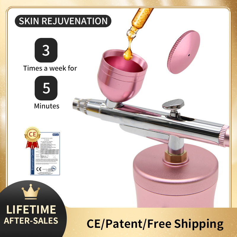 طقم ضاغط هواء نانو أكسجين صغير - مراجعة Airbrush Kit With Mini Compressor وسعره
