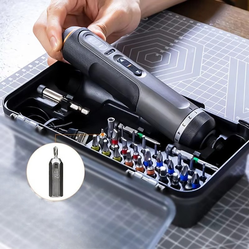 مجموعة مفكات كهربائية صغيرة JI - مراجعة Electric Screwdriver Rechargeable Usb وسعره
