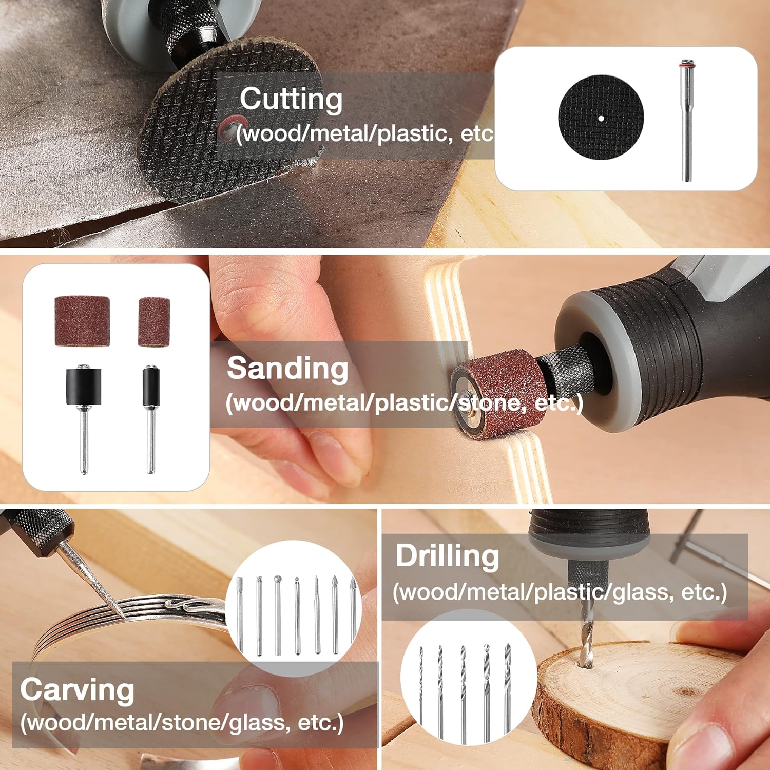 مجموعة أدوات دوارة لاسلكية، قل - مراجعة Cordless Rotary Tool Kit Accessories وسعره