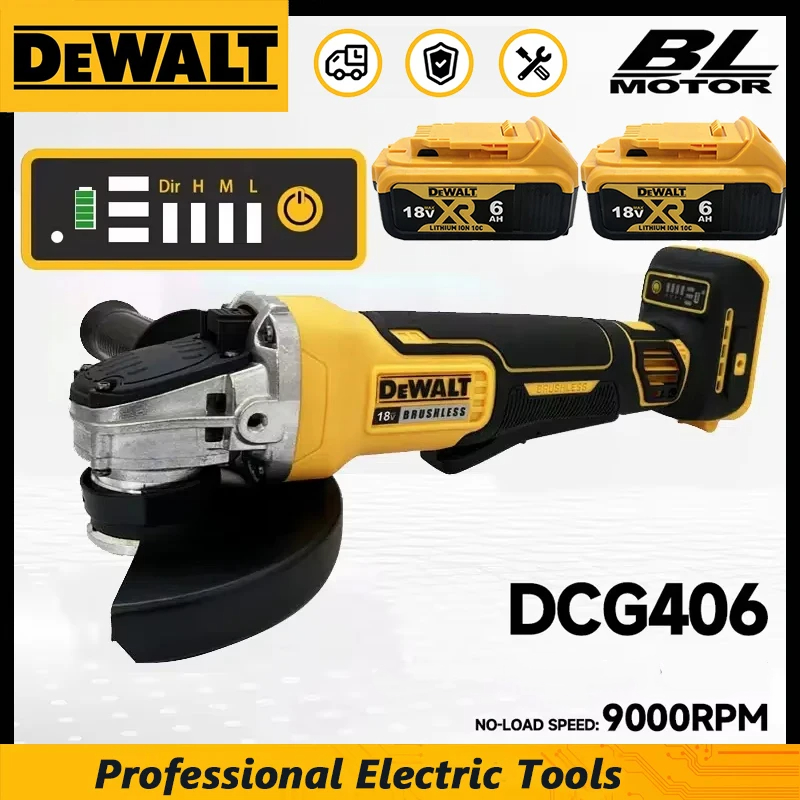 ديوالت DCG406، جلاخة زاوية لاس - مراجعة Brushless Angle Grinder Battery Powered وسعره
