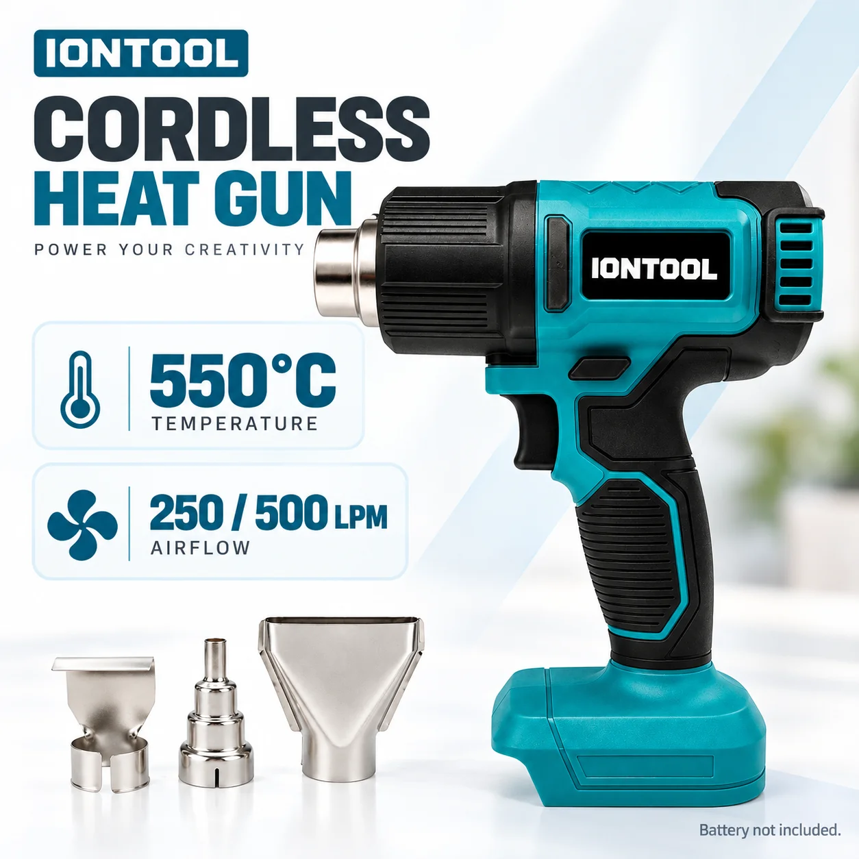 مسدس حراري لاسلكي من IONTOOL 5 - مراجعة Cordless Heat Gun For Shrink Tubing وسعره